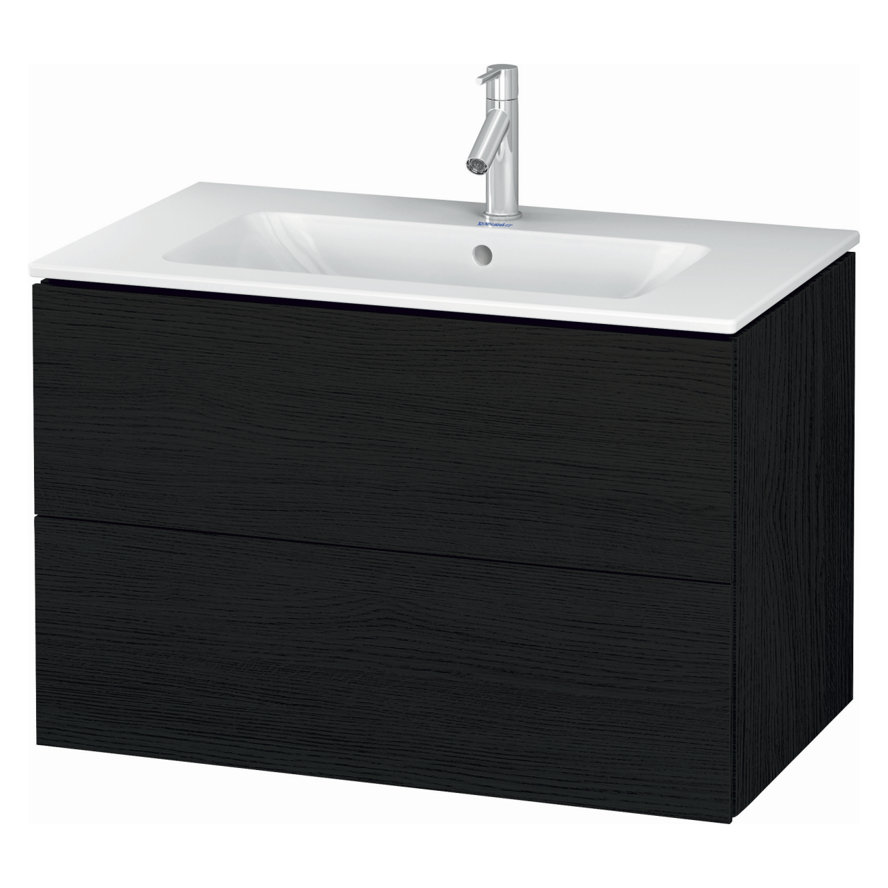 Duravit Waschtisch-Unterschrank L-Cube, Eiche schwarz, 82 x 48,1 cm, wandhängend