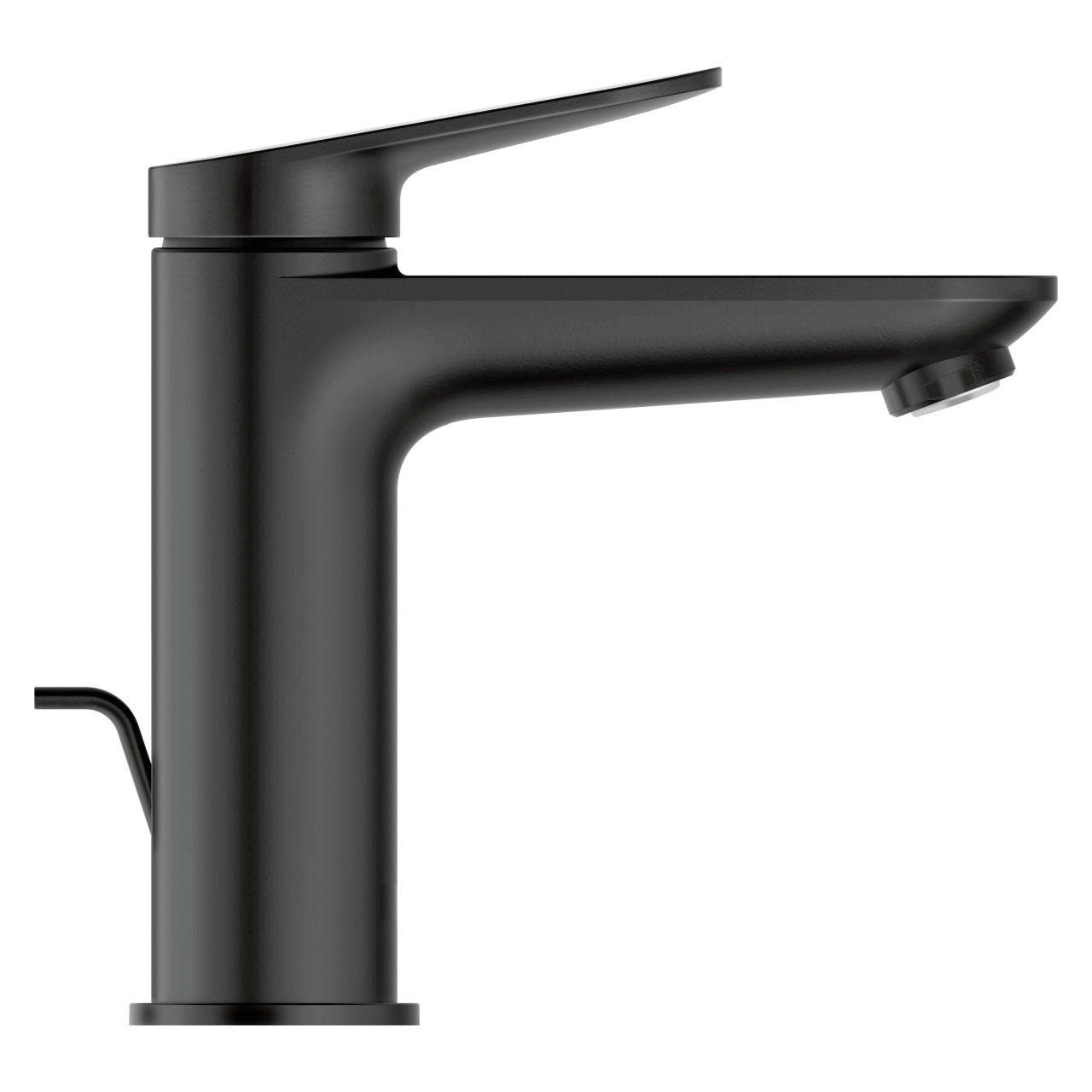 Duravit Waschtischarmatur M Wave Schwarz matt 122 mm mit Zugstangen-Ablaufgarnitur (WA1020001046)