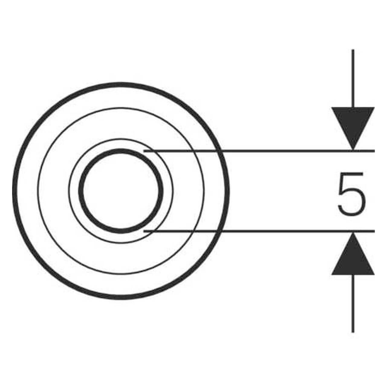 Geberit Wand-Rosette Ø 50/85 mm flach Weiß PP (854188111)