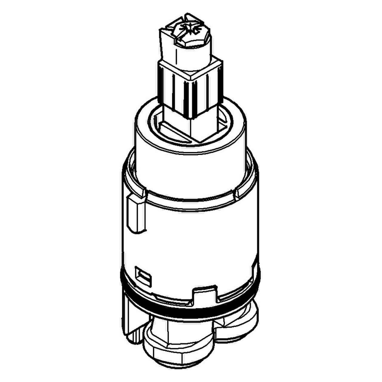 Grohe Kartusche Ø 28 mm mit Keramik & Temperaturbegrenzer (46580000)