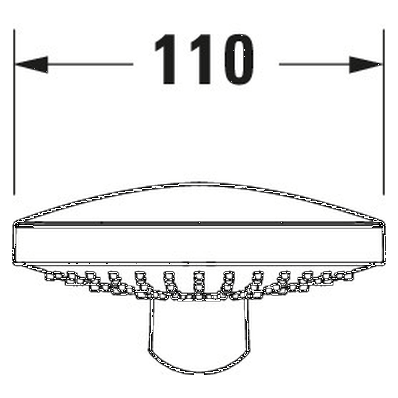 Duravit Handbrause 3jet 110 Chrom 245 mm (UV0650016010)