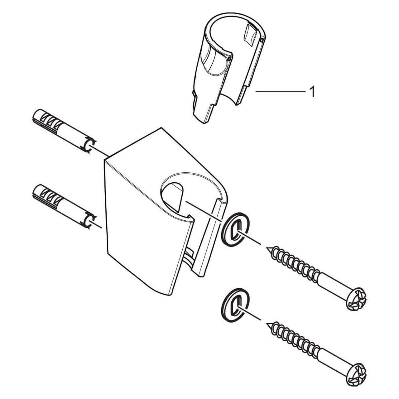 Hansgrohe Brausehalter Porter Chrom (28331000)