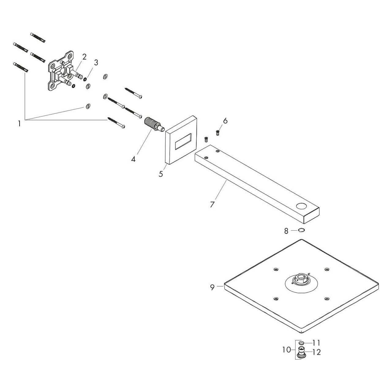 Hansgrohe Kopfbrause Raindance 300 mm Chrom (26238000)