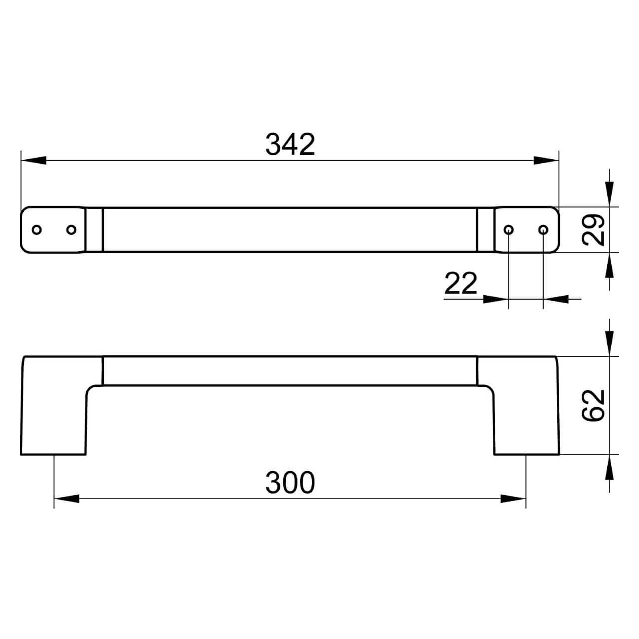 Keuco Haltegriff Collection Moll 342 mm Chrom (12707010000)