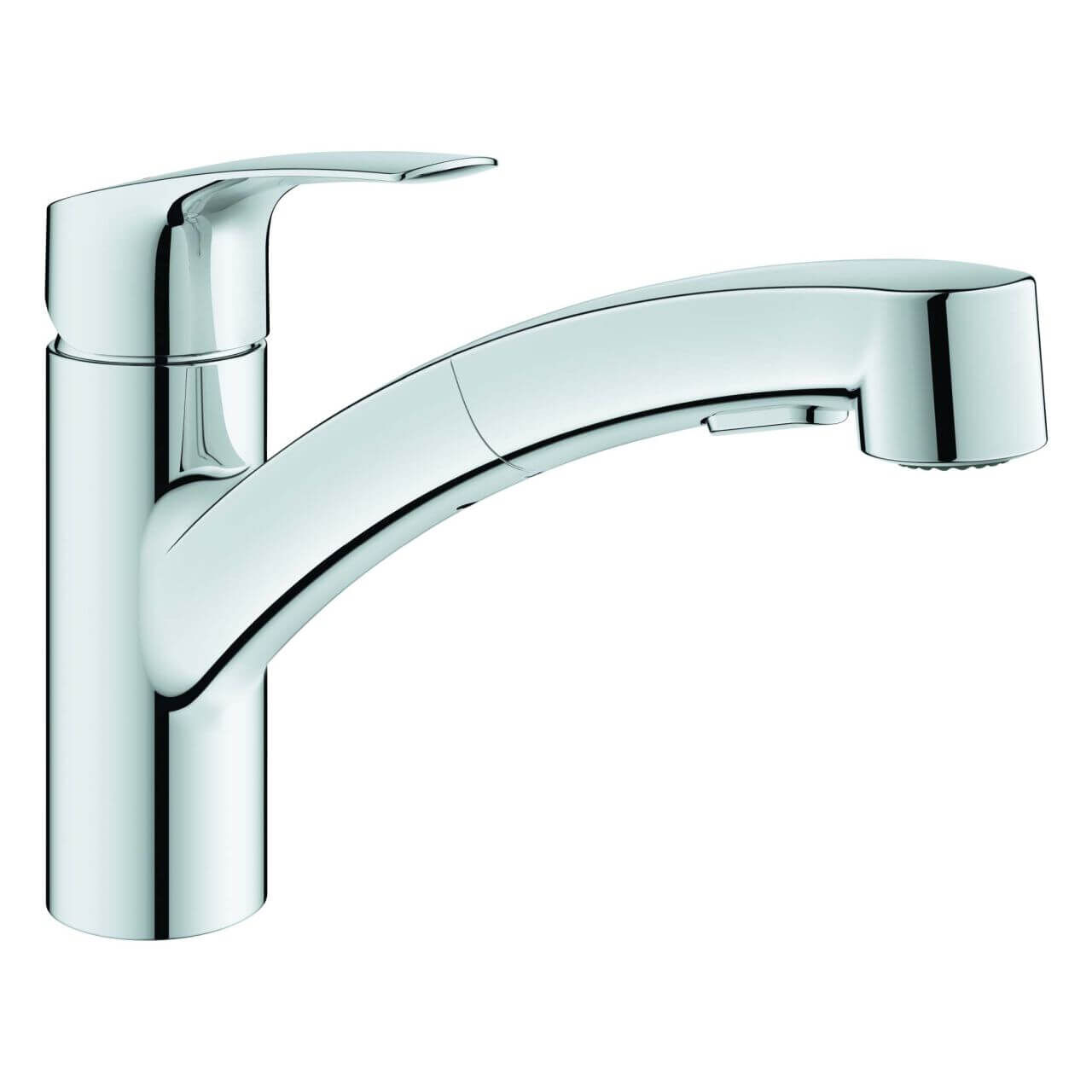 Grohe Spültisch-Einhebelmischer Eurosmart 1/2", mit herausziehbarer Dual Spülbrause, Chrom