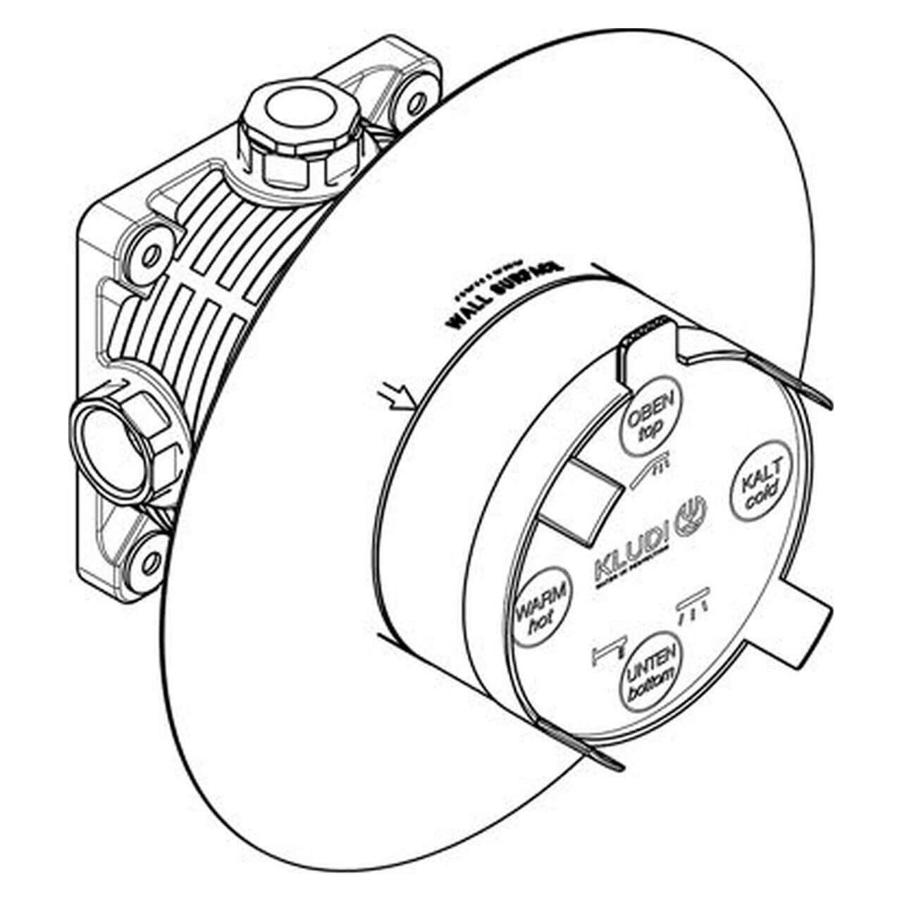 Kludi Grundkörper FLEXX.BOXX DN 20 Unterputz (88011)