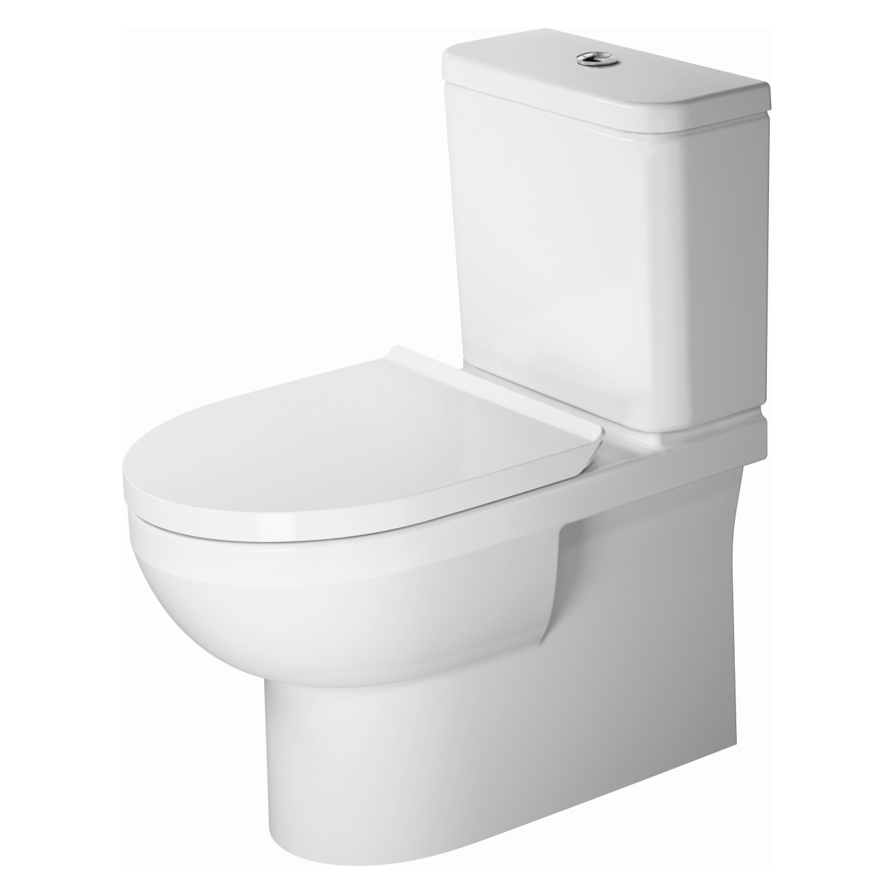 Duravit Stand-Tiefspül-WC Kombi No. 1 36,5x65cm, 6 l, waagerechter Abgang, Rimless, weiß