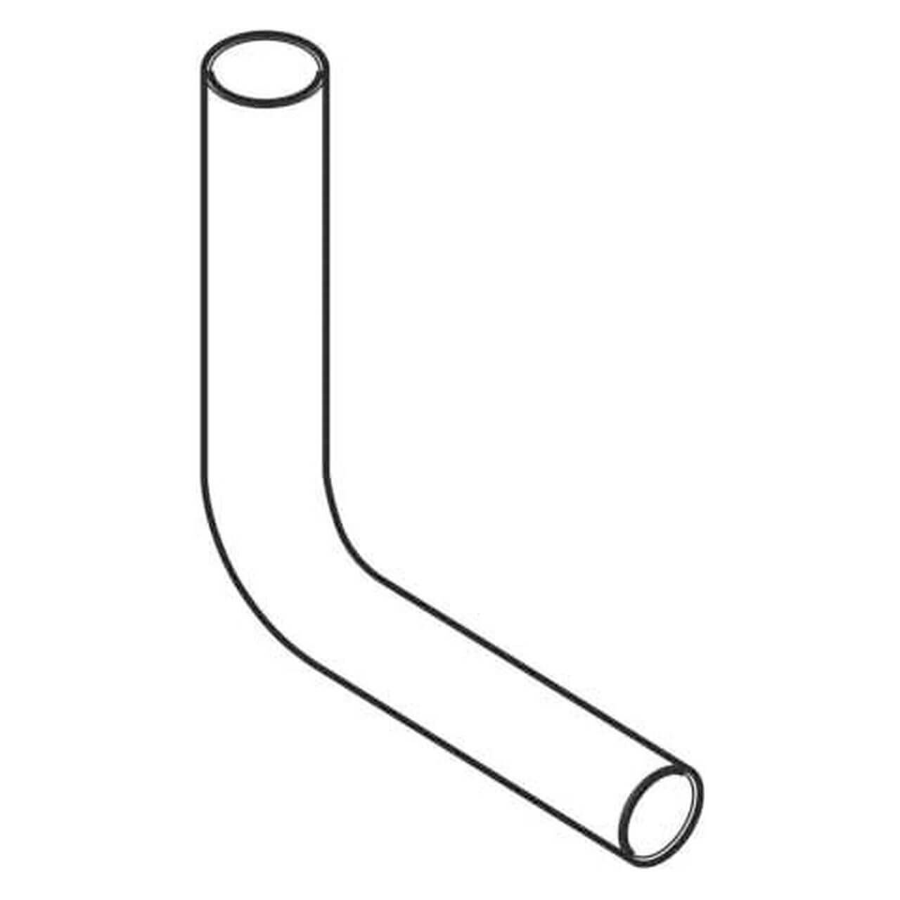 Geberit Spülbogen 90° Ø50 mm 39x35 cm Weiß ABS (118006111)