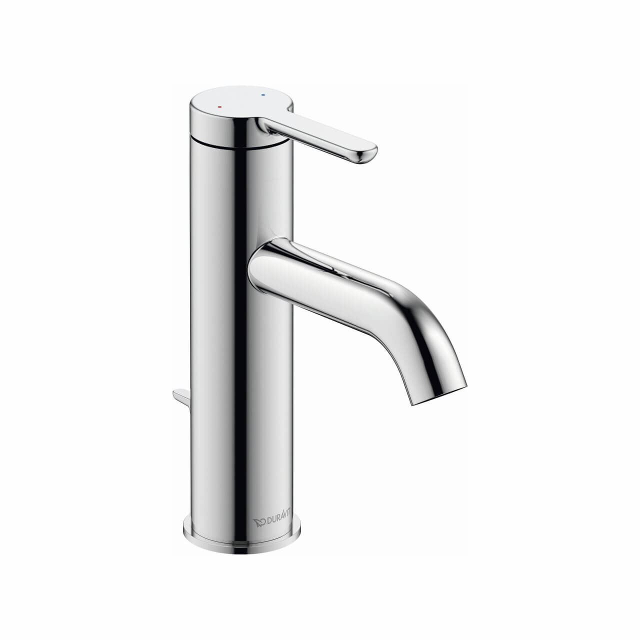 Duravit Waschtischarmatur M C.1 Chrom 113 mm mit Zugstangen-Ablaufgarnitur (C11020001010)