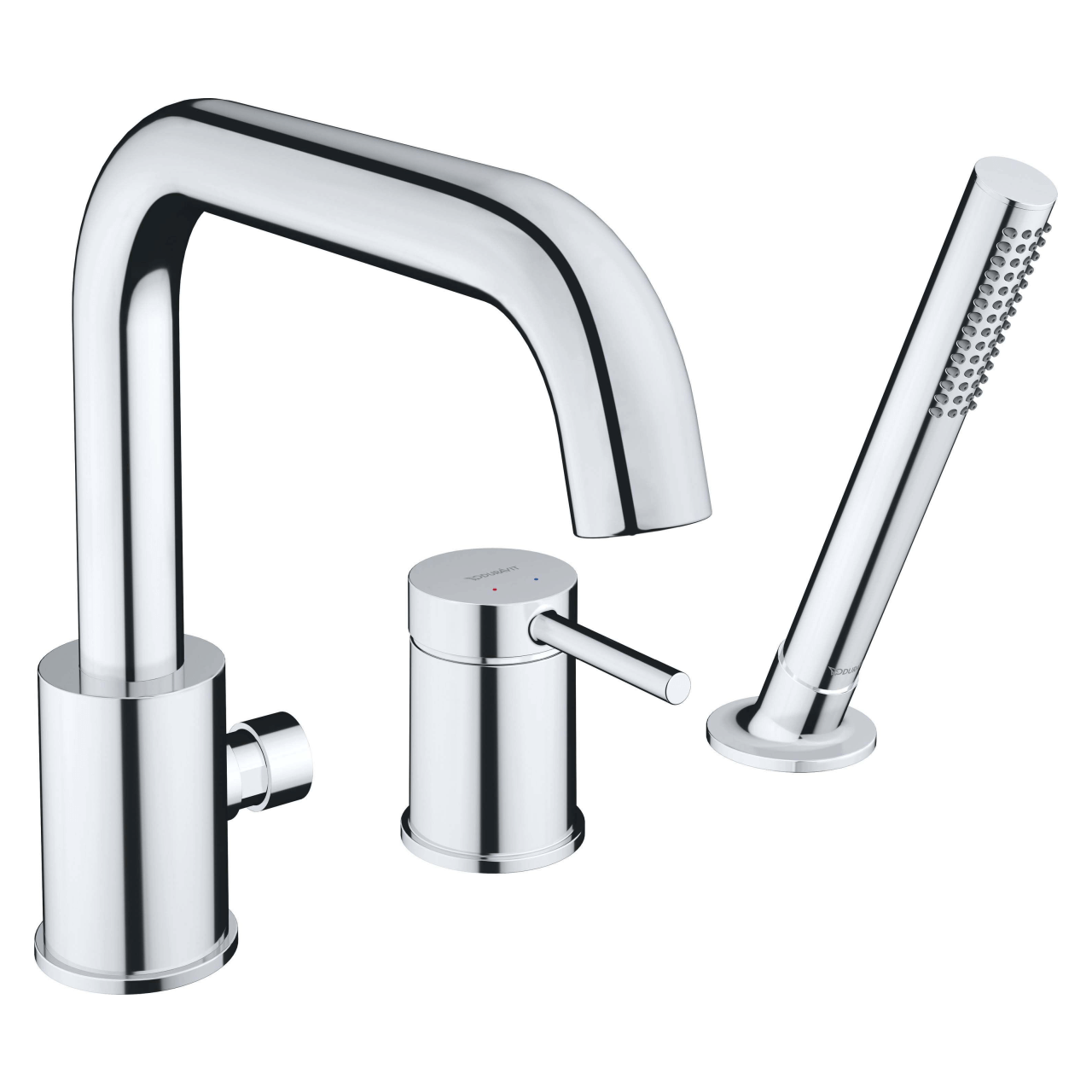 Duravit 3-Loch-Wannenrandarmatur Circle, chrom