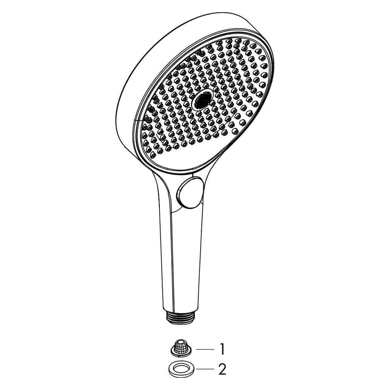 Hansgrohe Handbrause Rainfinity Chrom 130 mm (26864000)