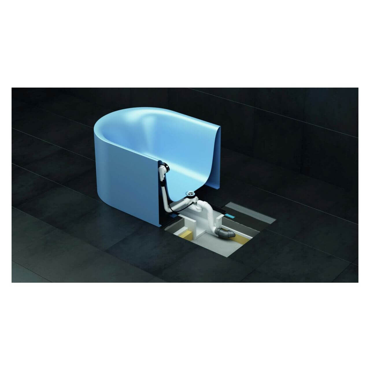Bette Installationsbox Easy Connect mit Deckel aus Piocelan (B57-0400)