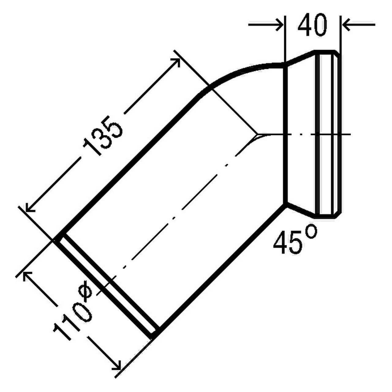 Viega WC-Anschlussbogen 3812 45° DN 100 Kunststoff Weiß (101718)