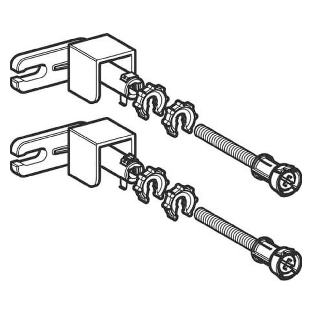 Geberit Wandanker-Set Duofix verzinkt für Einzelmontage (111815001)