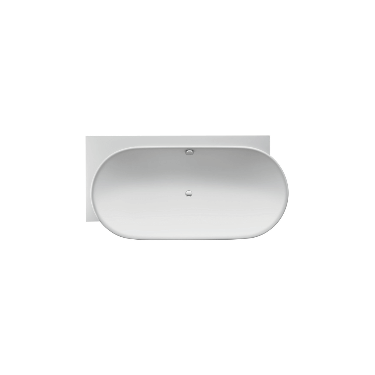 Duravit Oval-Badewanne Luv 185x95 cm matt Weiß, links (700431000000000)