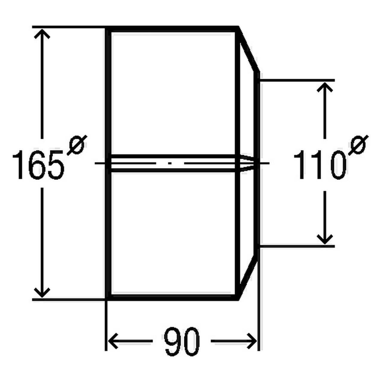 Viega Rosette 3821 DN 110 x 165 x 90 mm Weiß (101343)