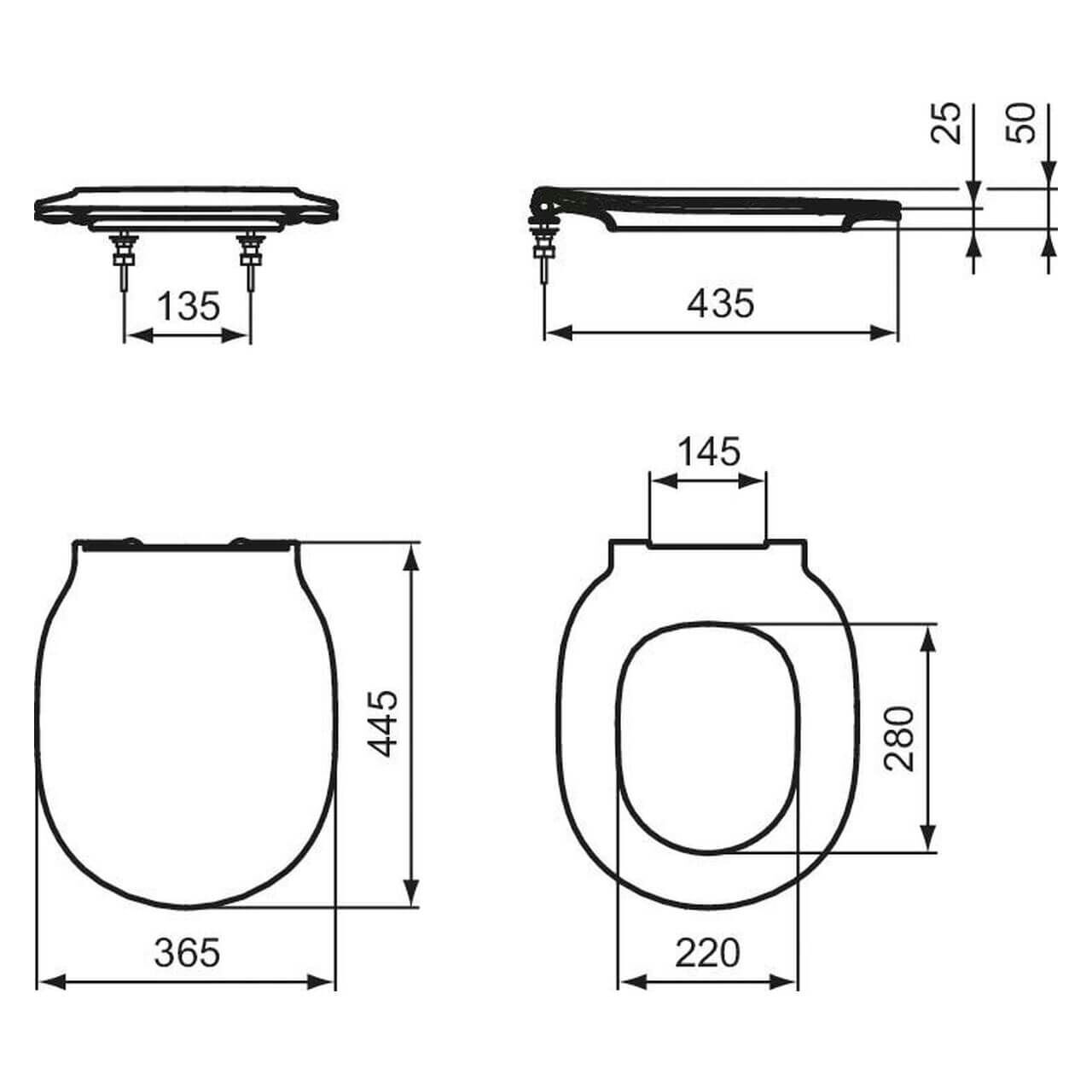 Ideal Standard WC-Sitz Connect Air Softclosing Weiß (E036601)