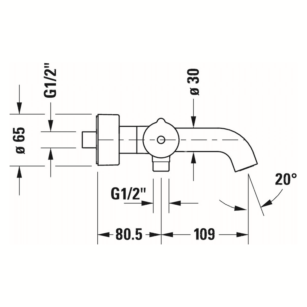 Duravit Wannenthermostat C.1 AP Chrom mit Umstellventil (C15220000010)