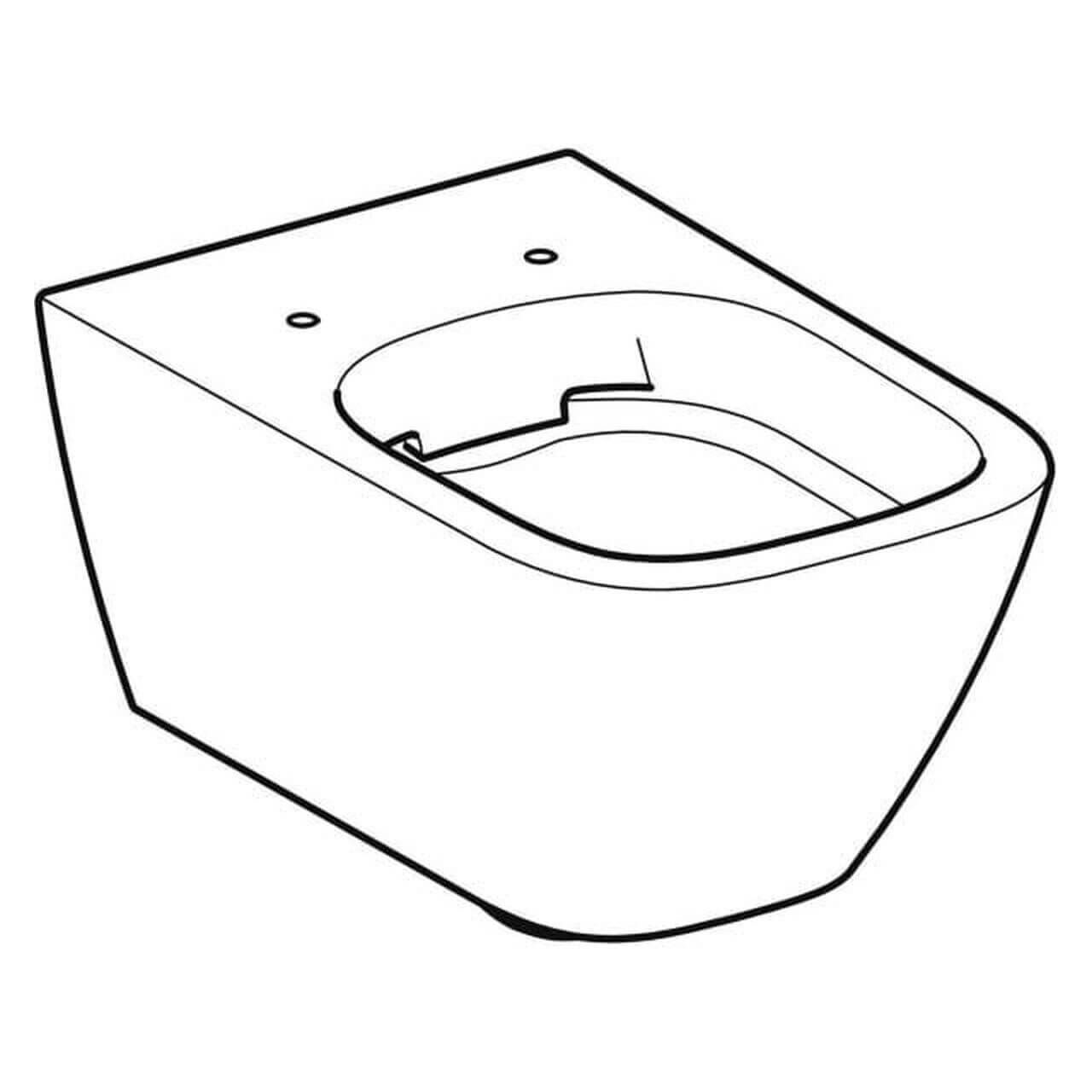 Geberit Wand-WC Smyle Square Rimfree KeraTect 4,5 l Weiß (500208018)