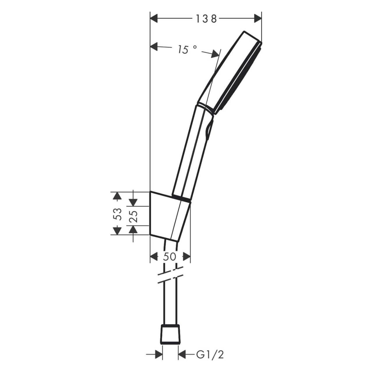 Hansgrohe Brausehalter-Set Pulsify Schwarz (24302670)