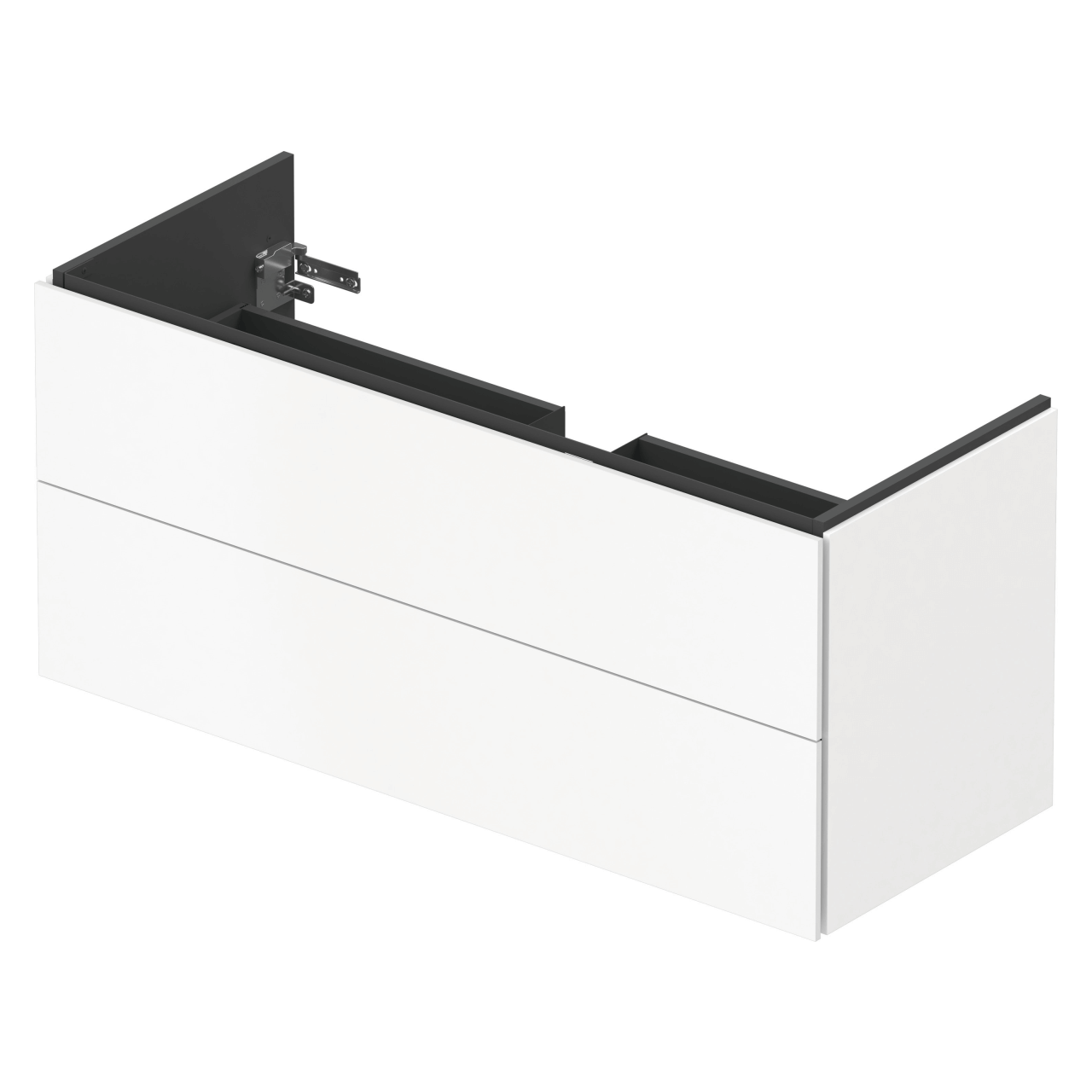 Duravit Waschtischunterschrank L-Cube 122 cm Weiß Matt 2 Schubkästen wandhängend (LC624301818)