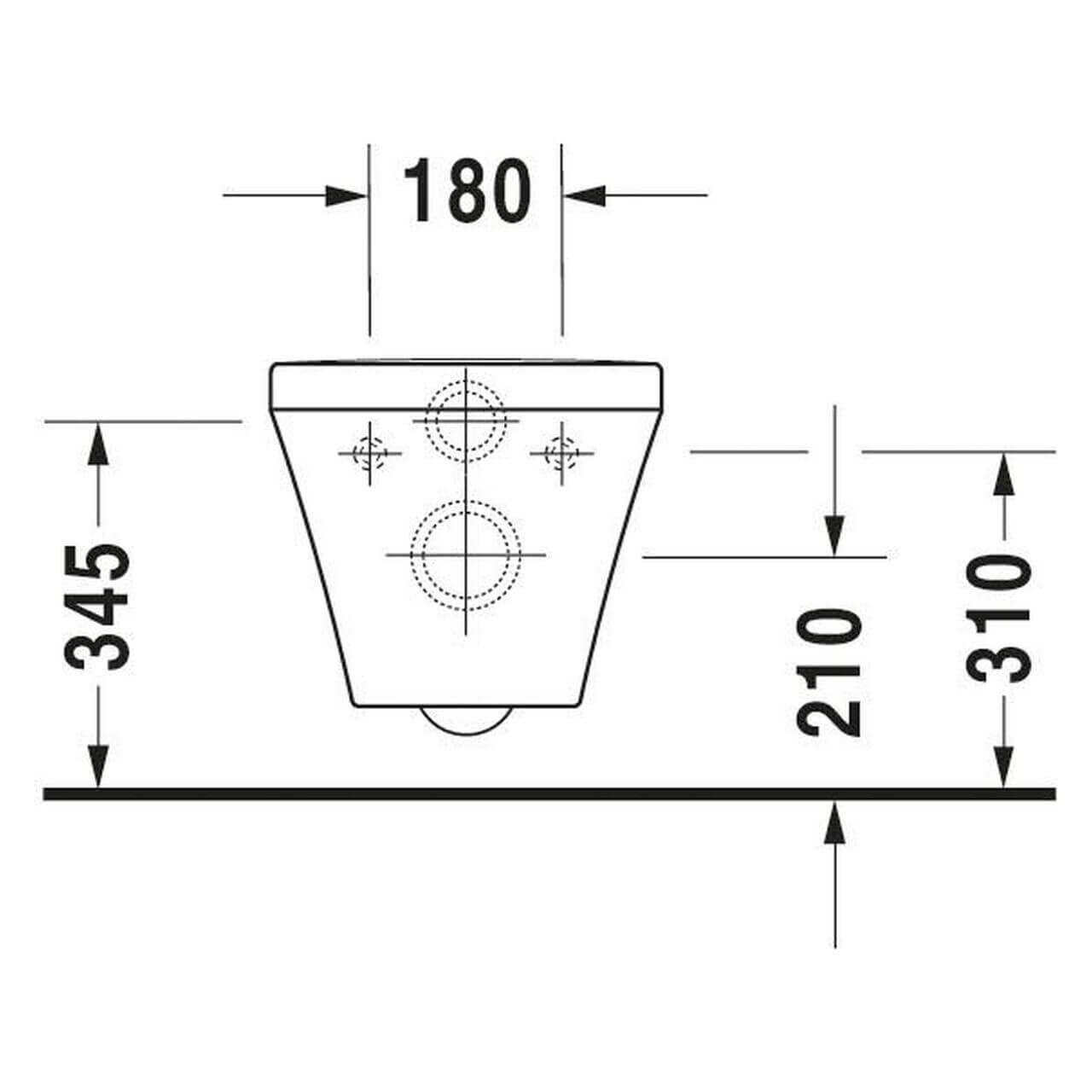 Duravit Wand-WC-Tiefspül-Set DuraStyle Rimless Weiß (45510900A1)