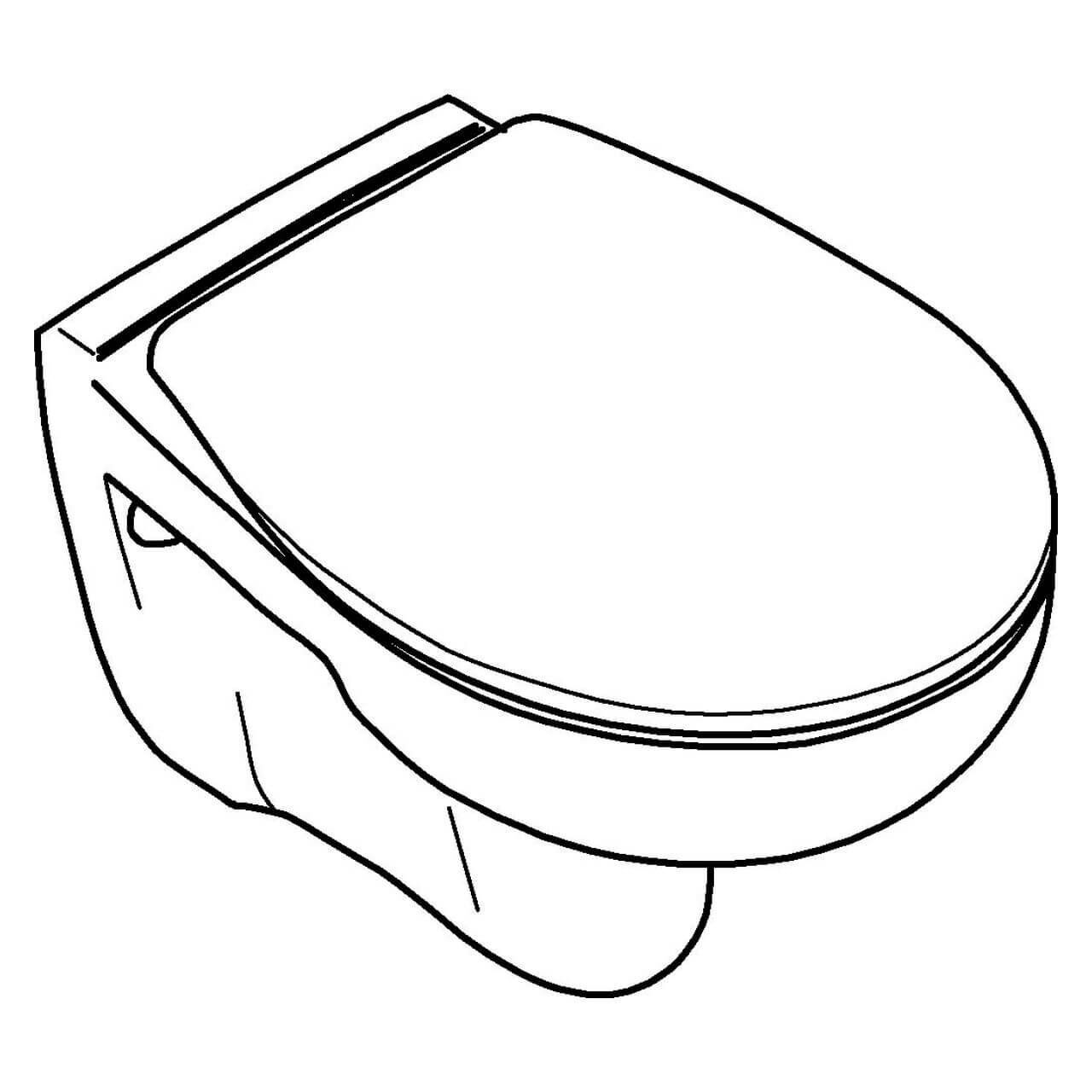 Grohe Wand-Tiefspül-WC Set Bau Keramik spülrandlos mit WC-Sitz Alpinweiß (39351000)