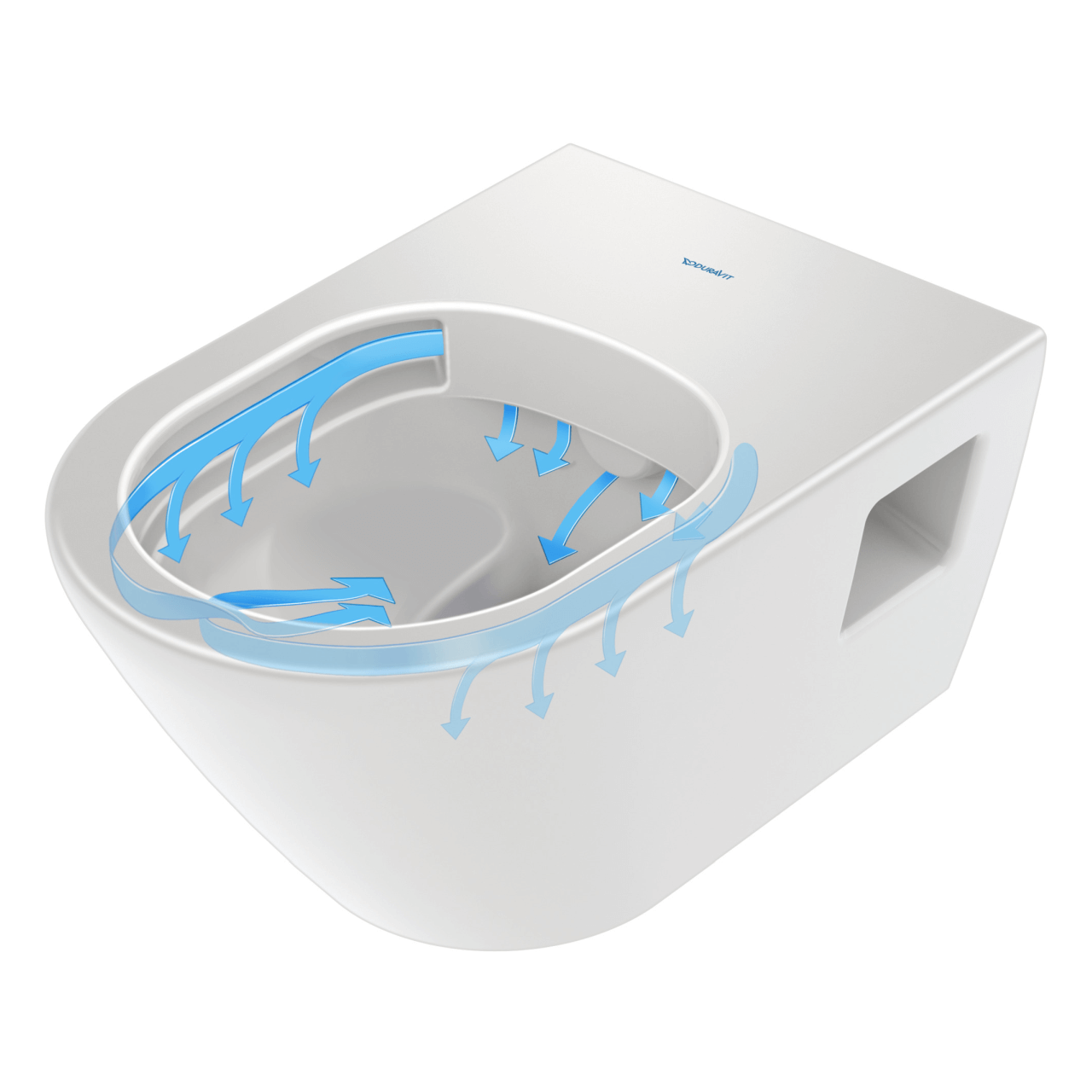 Duravit Wand-Tiefspül-WC-Set D-Neo Rimless Weiß mit WC-Sitz und Absenkautomatik (45780900A1)