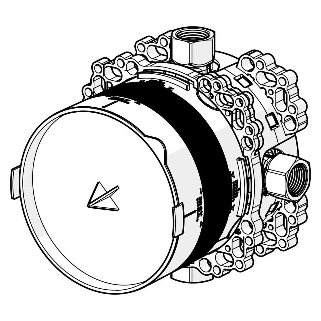 Hansa Grundkörper Hansabluebox UP 1/2" ohne Vorabsperrung DN 15  (80000000)