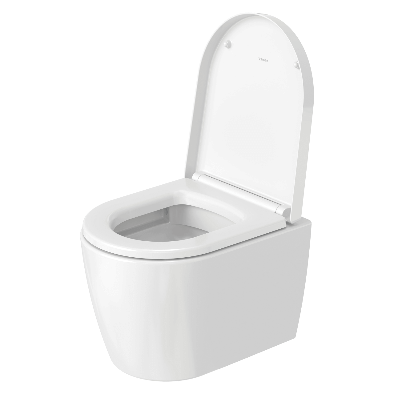 Duravit Wand-Tiefspül-WC Compact Me by Starck 37x48 cm Rimless Weiß/Weiß Seidenmatt WonderGliss (25300926001)
