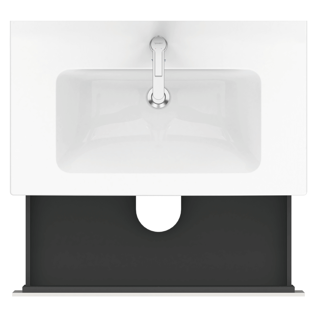 Duravit Waschtischunterschrank L-Cube 82x48,1 cm Weiß Hochglanz 2 Schubkästen (LC624102222)