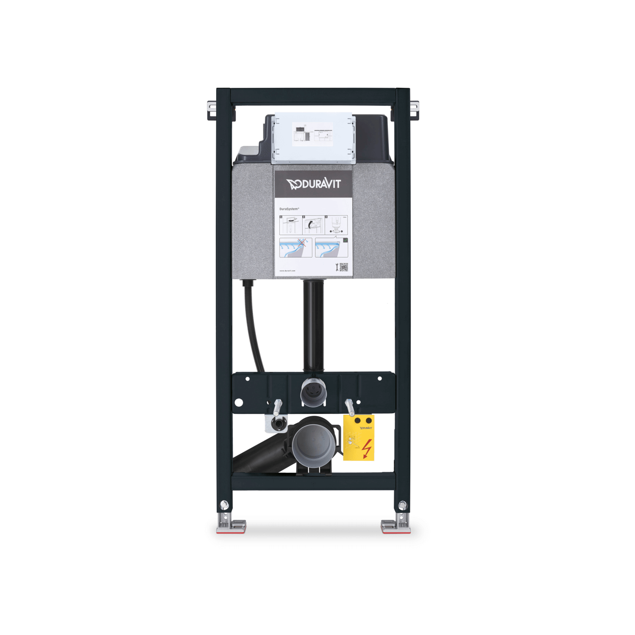 Duravit WC-Element DuraSystem 50x114,8 cm Standard vormontiert, pulverbeschichtet (WD1011000000)