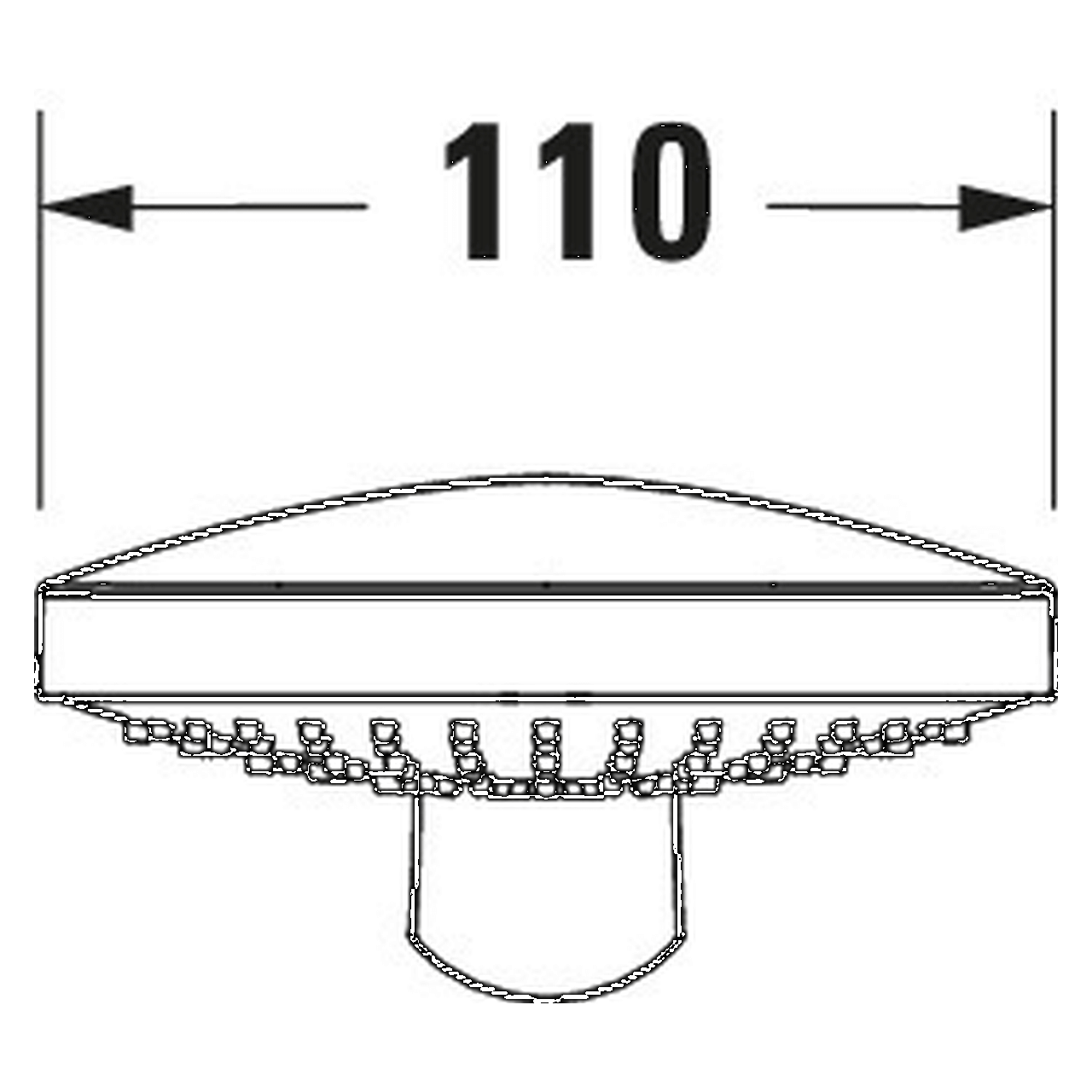 Duravit Handbrause 3jet 110 MinusFlow Chrom/Weiß 245 mm (UV0652015010)