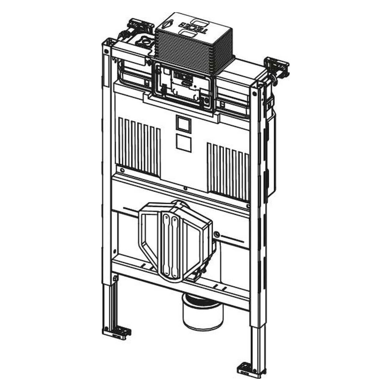 Tece WC-Modul Teceprofil BH 820 mm mit Spülkasten (9300301)