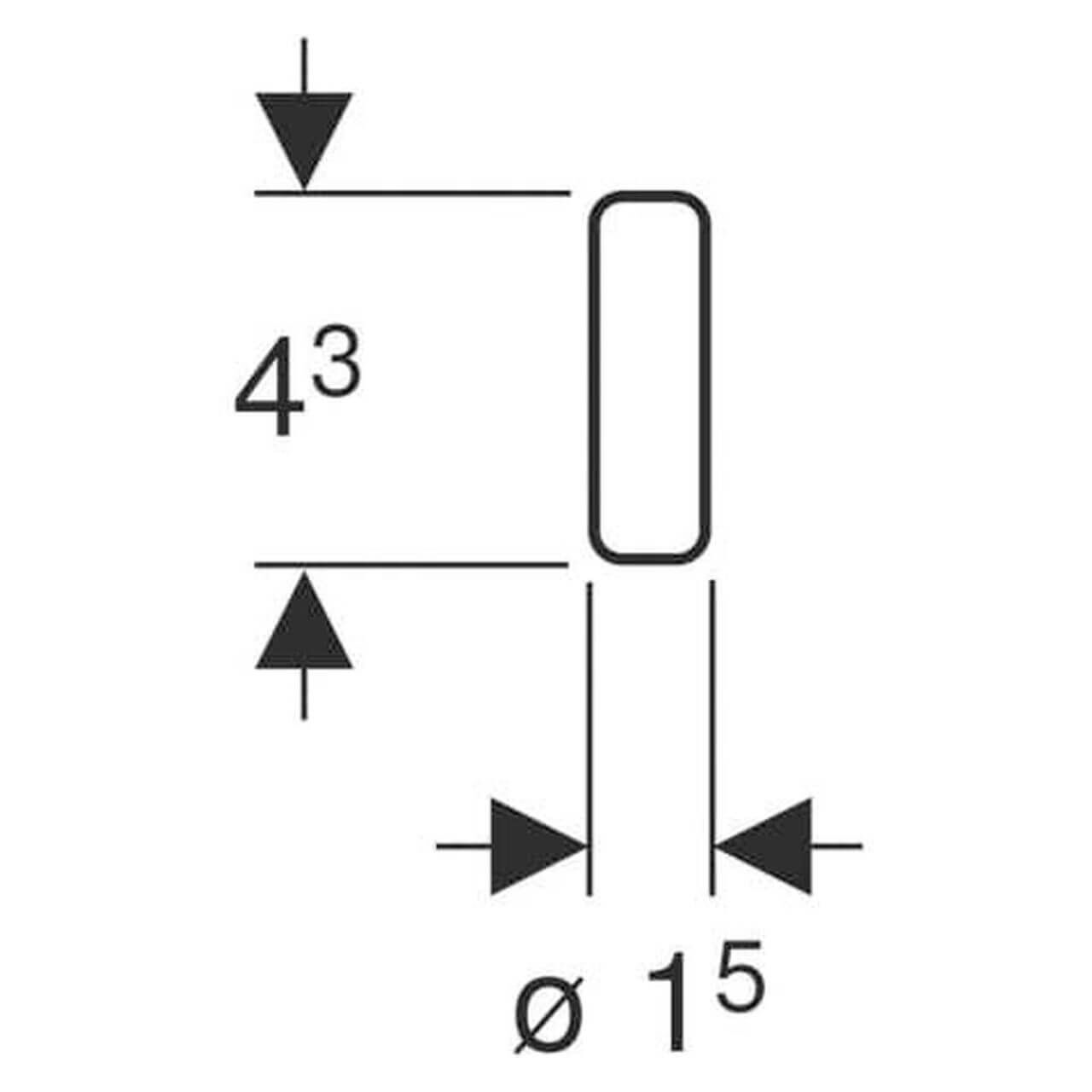 Geberit DuoFresh Stick gegen Kalk und Urinstein (244600001)