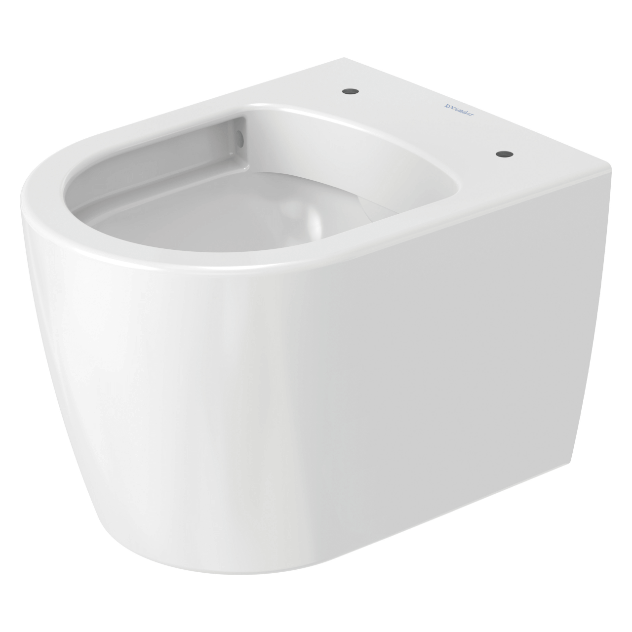Duravit Wand-Tiefspül-WC Compact Me by Starck 37x48 cm Rimless Weiß/Weiß Seidenmatt WonderGliss (25300926001)