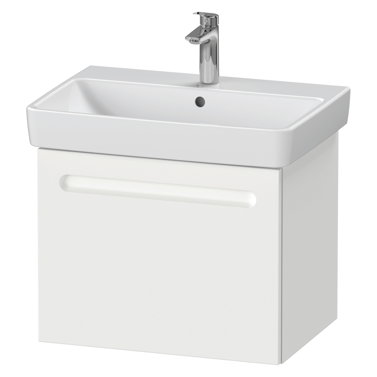 Duravit Waschtisch-Unterschrank No. 1, 59x42,6x47,8 cm, Weiß Matt, 1 Auszug