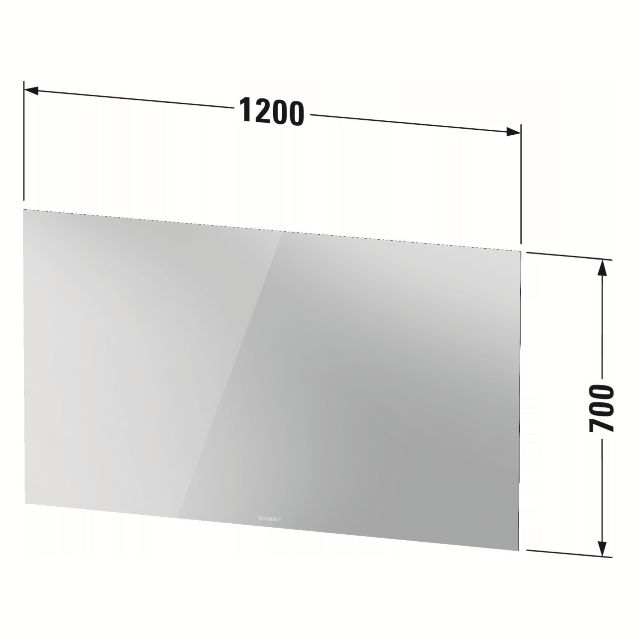Duravit LED-Spiegel Weiß 120x70 cm 58 W (LM7808000000000)