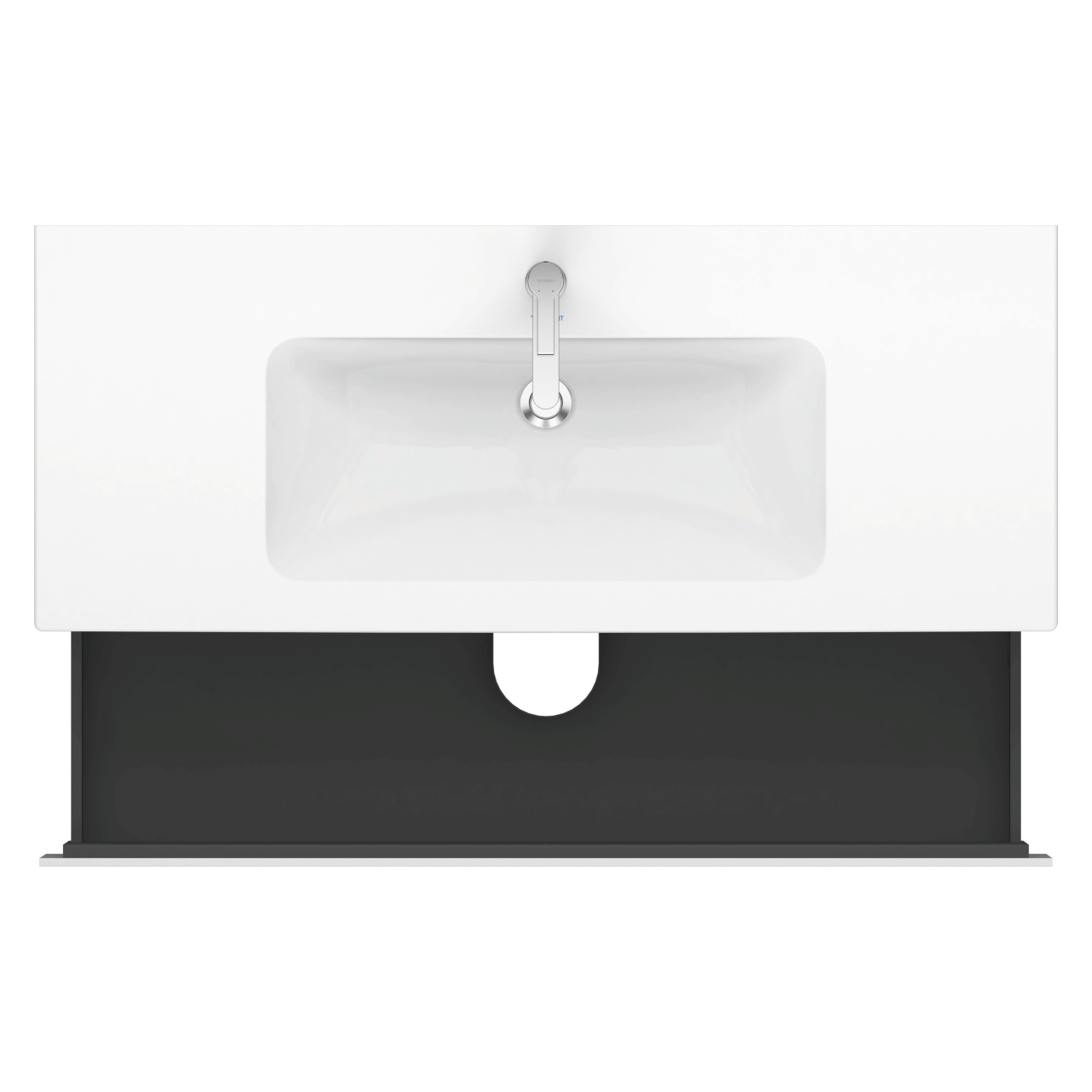 Duravit Waschtischunterschrank L-Cube 122 cm Weiß Matt 2 Schubkästen wandhängend (LC624301818)