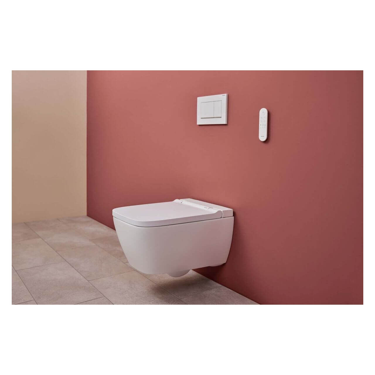 Geberit Betätigungsplatte Sigma 30 Weiß mit mattem Streifen (115883111)