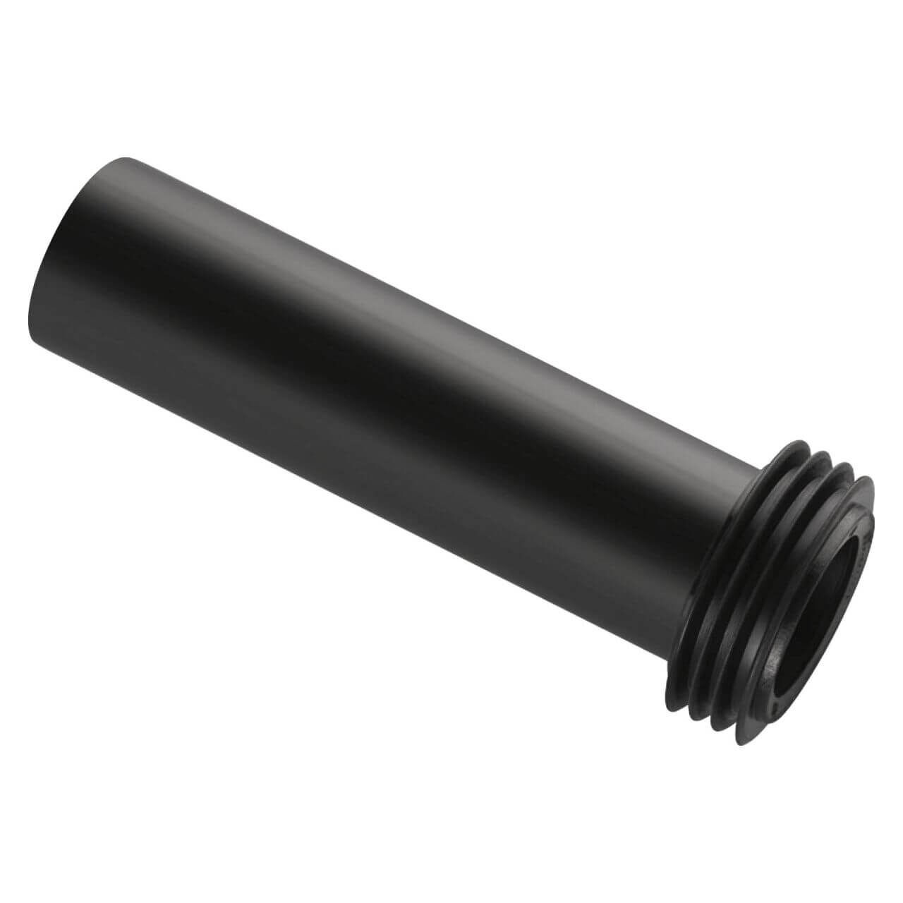 Geberit Spülbogenverlängerung 185mm Ø 45 mm, mit Manschette EPDM, schwarz