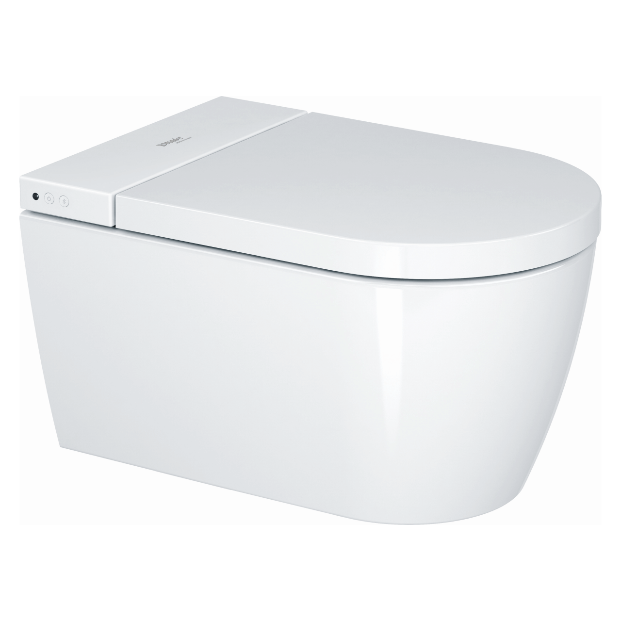 Duravit Wand-Tiefspül-WC Starck Plus Compact 37,8x57,5cm mit Komfortdusche, Rimless, weiß