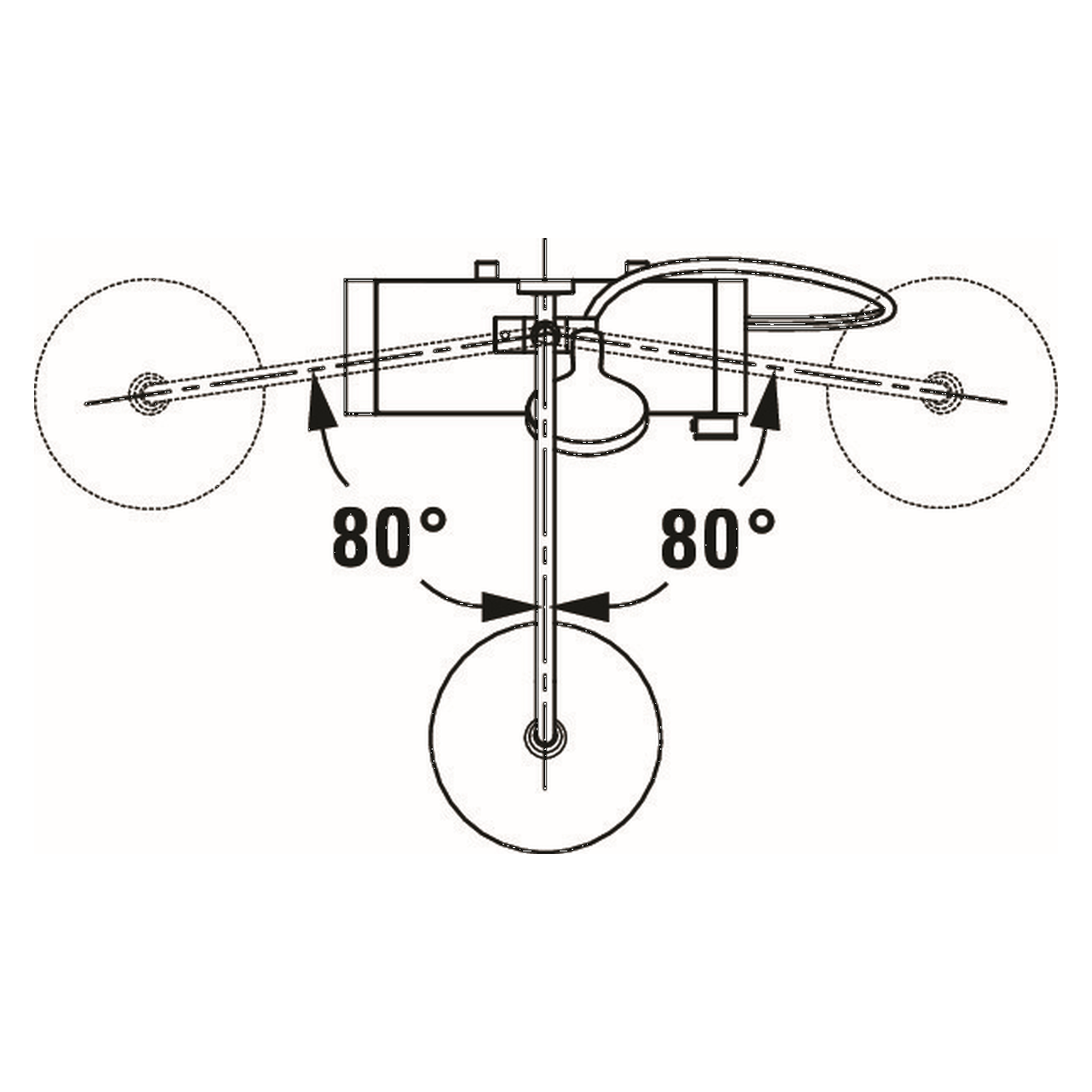 Duravit Duschsystem Shelf 1050 mit AP-Thermostat Weiß (TH4380008005)