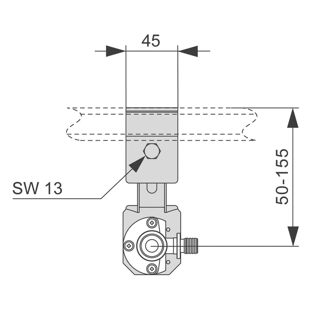 Tece Armaturenanschluss 1/2" Siliziumbronze (9020004)
