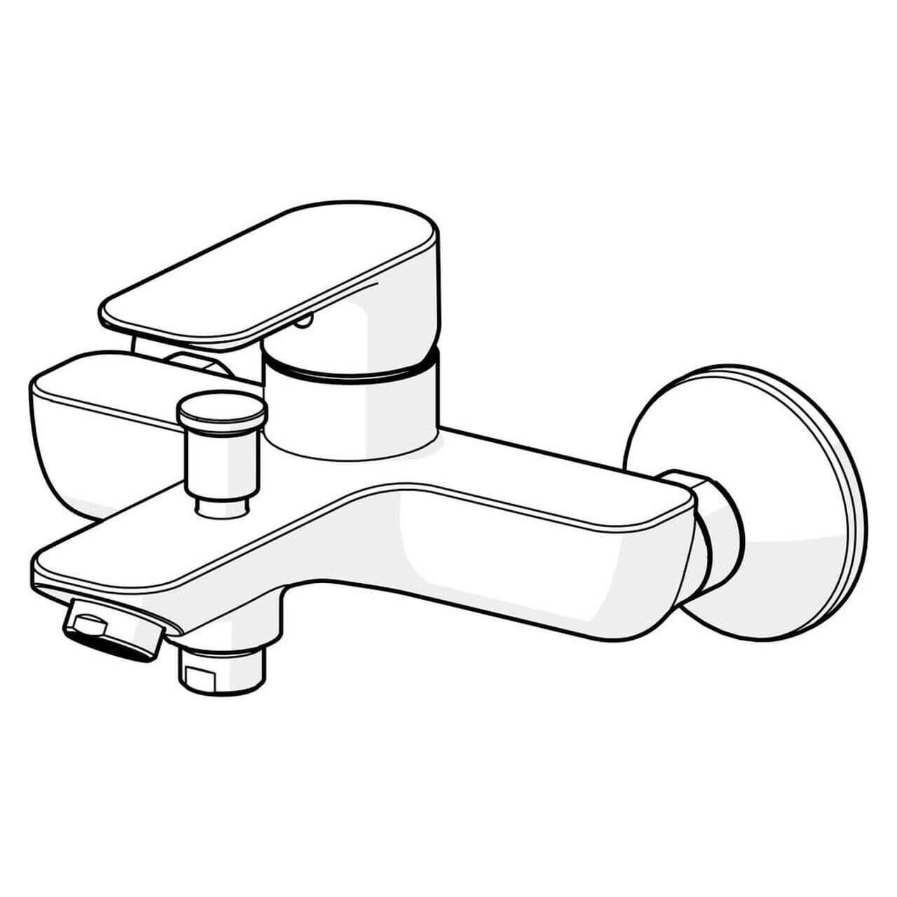 Hansa Wannenarmatur Hansabasic Chrom DN 15 (55442103)