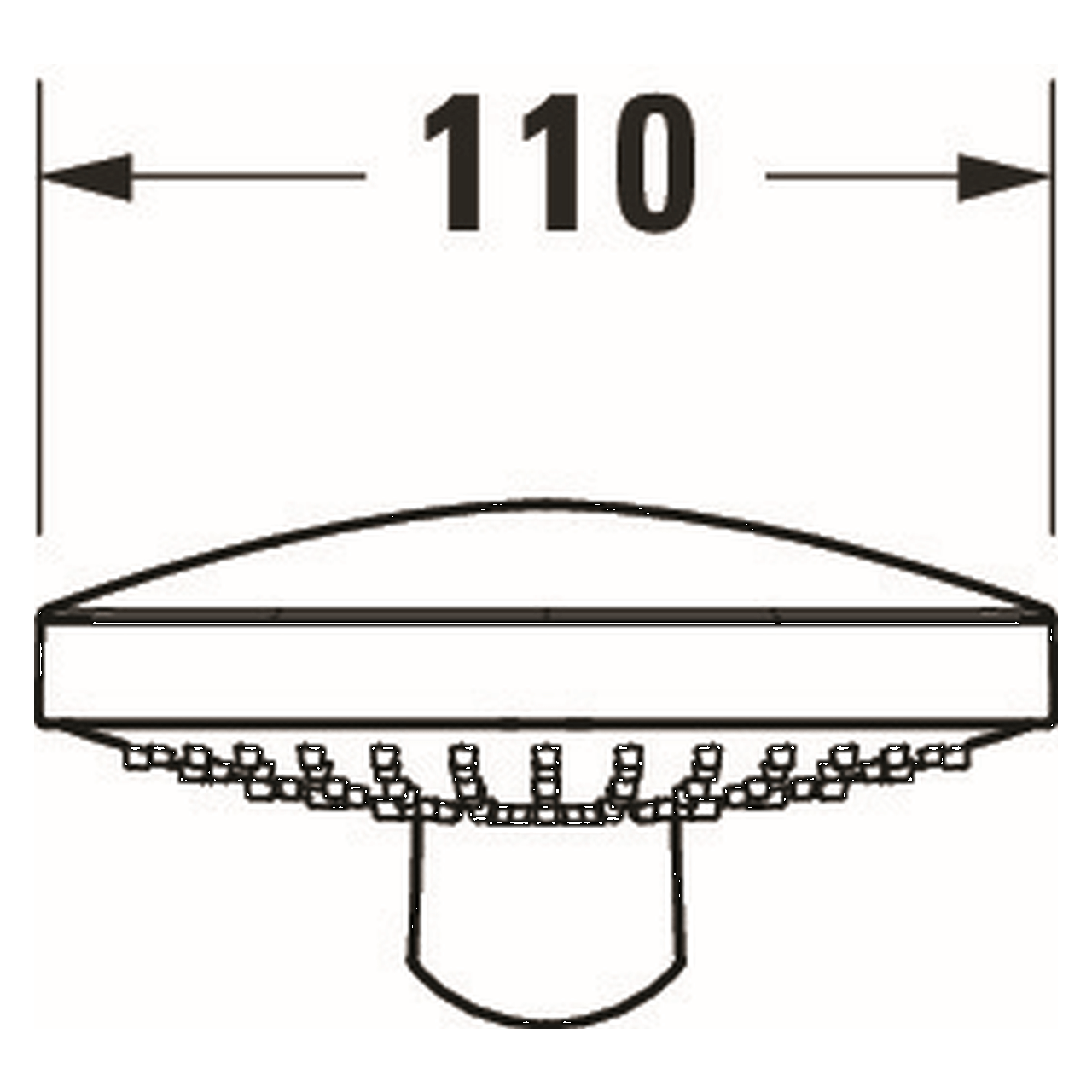 Duravit Handbrause 3jet 110 MinusFlow Chrom 245 mm (UV0652016010)