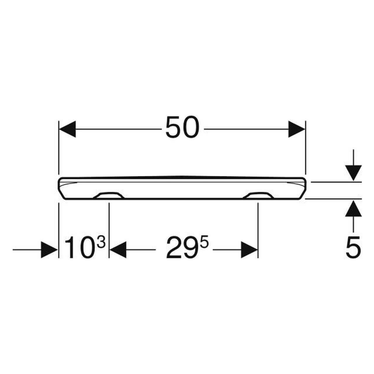 Geberit Badablage Renova 500 x 70 mm (299250000)