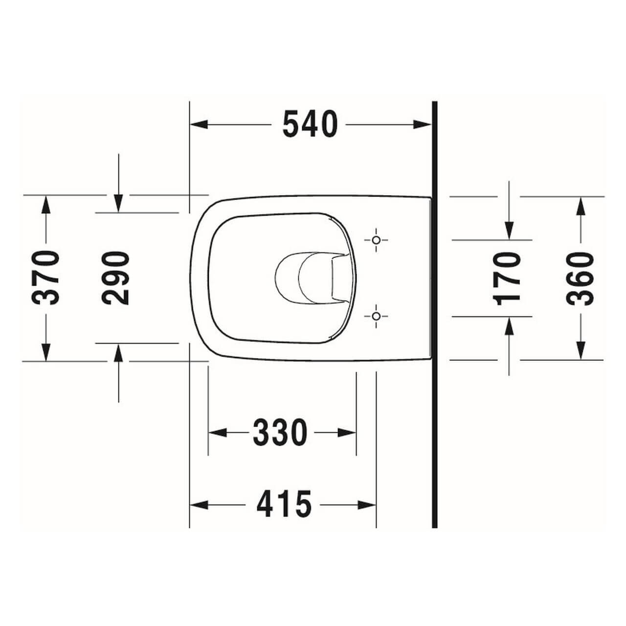 Duravit Wand-WC-Tiefspül-Set DuraStyle Rimless Weiß (45510900A1)
