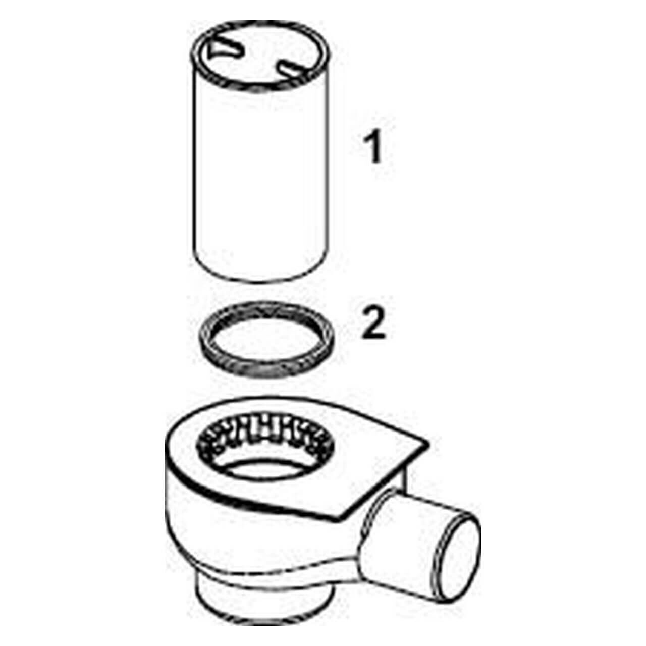 Tece Ablaufmodul Tecedrainline DN 50 seitlich (650001)