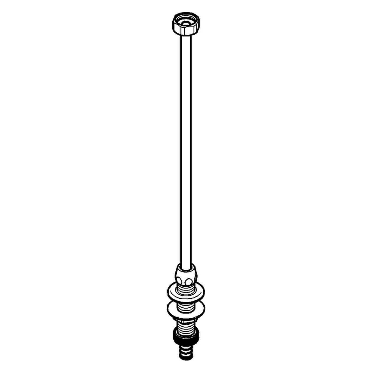 Grohe WAS-Spülendurchführung 1/2", verstellbar 7 cm Chrom (41130000)